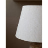 Stolní lampa s dřevěnou základnou a lněným stínidlem Pipp - 37*57 cm/ E27