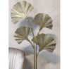 Mosazná antik stojací lampa s listy Ginco - 65*25*150 cm/ E27 / 40W