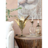 Mosazná antik stolní lampa s listy Lieve - 38*33*55 cm/ E27 / 40W