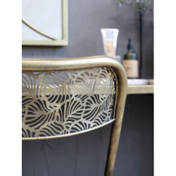 Mosazná antik kovová skládací židle Arles Chair - 52*45*82 cm