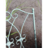Zelená antik zahradní skládací bistro židle Evelin - 47*40*93 cm