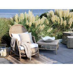 Set 3ks přírodní ratanový koš Antique - 108*52*52 / 44*48*27 cm