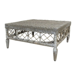 Přírodní ratanový stůl French table - 75*75*36 cm