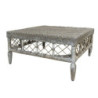 Přírodní ratanový stůl French table - 75*75*36 cm