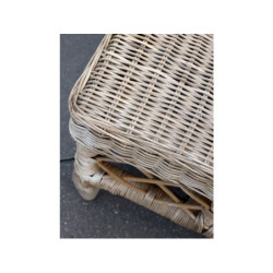 Přírodní ratanový stůl French table - 75*75*36 cm