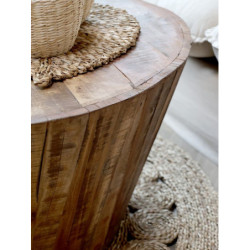 Přírodní kulatý stůl Grimaud Unit - Ø 92*43 cm