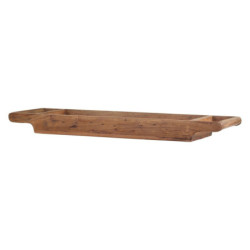 Dlouhý úzký dřevěný servírovací podnos s uchy Grimaud - 82*23*7 cm