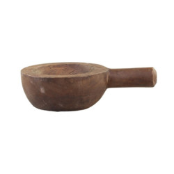Hnědá dřevěná retro dekorační lžíce Grimaud - 23*15*6,5 cm