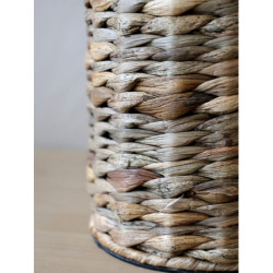 Stolní lampa s pletenou základnou a lněným stínidlem Pipp - 26*50 cm/ E27