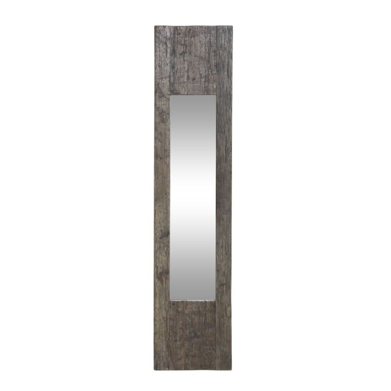 Antik nástěnné zrcadlo z recyklovaného dřeva Grimaud - 26*3*122 cm