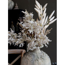 Šedo-béžová antik dekorační váza Grimaud M - Ø 32*39 cm