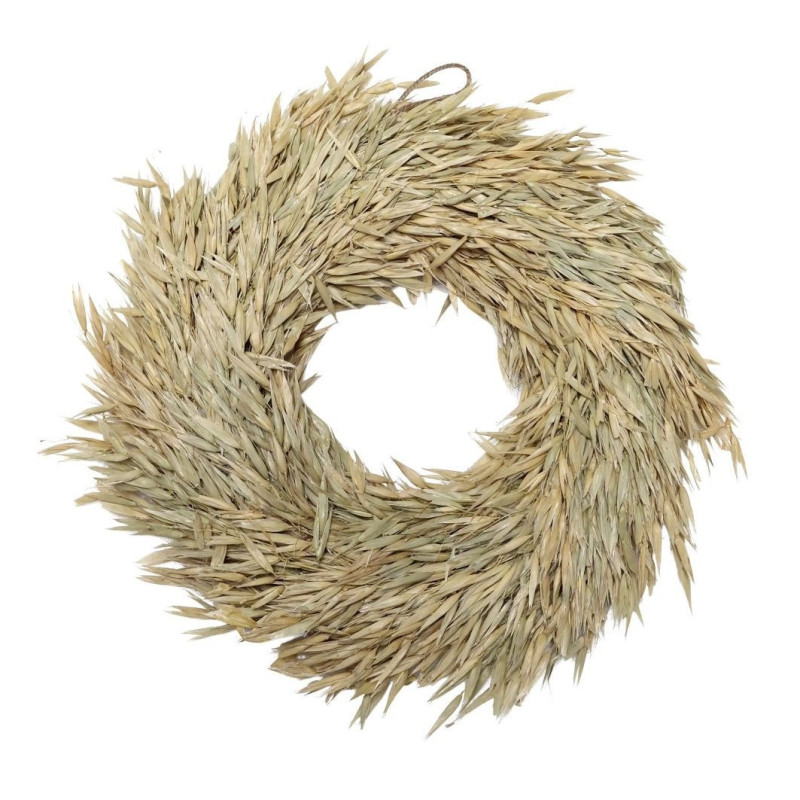 Přírodní slaměný dekorativní věnec s klasy Fleur - Ø 30 cm