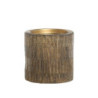 Dřevěný sloupovitý svícen na širokou svíčku Mango Wood M - Ø 10*10 cm