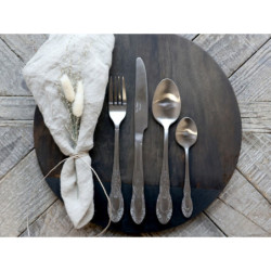 4-dílná stříbrná sada příboru Ornament - 23cm
