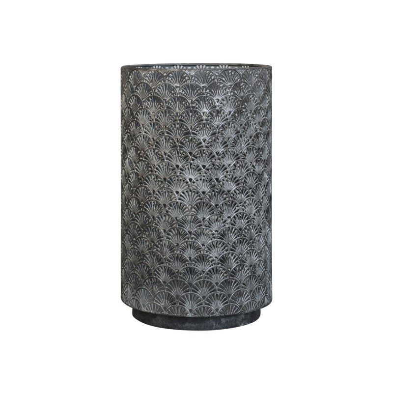 Zinková antik kovová lucerna se vzorem Vire - Ø 30*50 cm