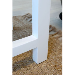 Bílý dřevěný konzolový stůl Service Marseille - 150*40*85 cm