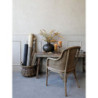 Antik dřevěná židle s výpletem a opěrkami Old French chair - 56*56*91 cm