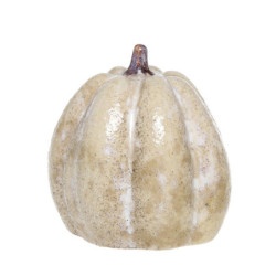 Béžová latté keramická dekorace dýně Rennes - Ø 12*14 cm