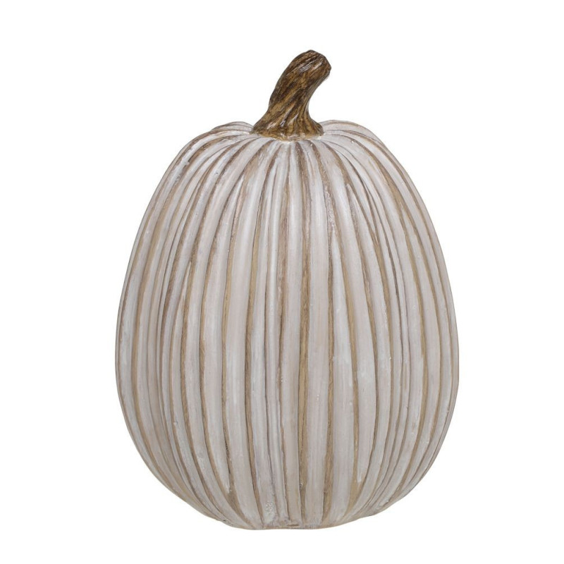 Béžová antik dekorace dýně Pumpkin latté - Ø 12*19 cm