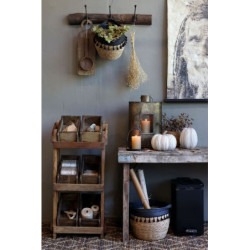 Béžová antik dekorace dýně Pumpkin latté - Ø 12*19 cm