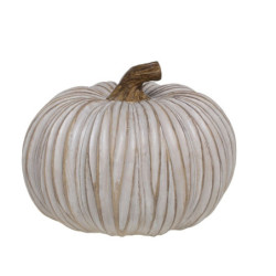 Béžová antik dekorace dýně Pumpkin latté - Ø 20*15 cm