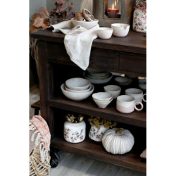 Béžová antik dekorace dýně Pumpkin latté - Ø 20*15 cm