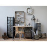 Přírodní dřevěná židle s výpletem a opěrkami Old French chair - 50*45*79 cm