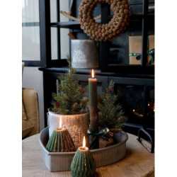 Zelený vánoční borovicový stromek v jutě Fleur Pine Tree - 25 cm