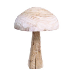 Přírodní dřevěná dekorace houba Mushroom - Ø 30*40 cm