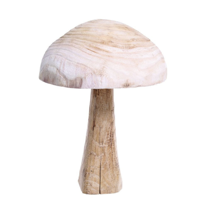 Přírodní dřevěná dekorace houba Mushroom - Ø 30*40 cm