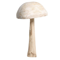 Přírodní dřevěná dekorace houba Mushroom - Ø 36*60 cm