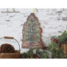Vánoční kovová závěsná cedule strom Tree Vintage - 22*33 cm