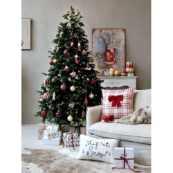 Vánoční kovový závěsný obraz Santa Vintage - 66*95 cm