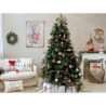 Vánoční kovová nástěnná dekorace Santa Vintage - 39*1,5*50 cm