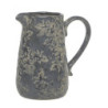 Opálový antik keramický džán s listy Antibes - 16*18 cm
