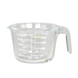 Skleněný džbánek odměrka se stupnicí Various - 21*15 cm / 1000 ml