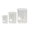 Set 3ks skleněná odměrka se stupnicí - 100 ml/ 250 ml / 500 ml