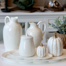 Porcelánový džbán s krajkou Provence lace - 20cm / 1140 ml