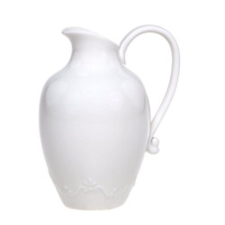 Porcelánový džbán s krajkou Provence lace - 17cm / 640 ml