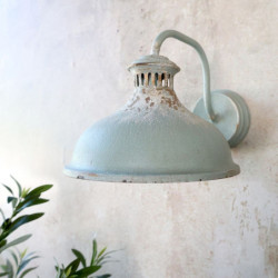 Opálová antik nástěnná lampa s patinou Opal Lamp - 40*27*25 cm/ E27/ 60W