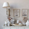 Krémová antik nástěnná lampa Vintage Lamp - 38*63*56 cm/ E27/ 60W