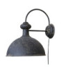 Černá antik nástěnná lampa s patinou Factory Lamp - 34*44*42 cm/E27/ 60W