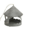 Zinkový antik kovový závěsný domek na svíčku Canie - 16*16 cm