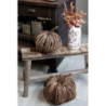 Hnědá proutěná dekorace dýně Pumpkin XL - Ø 33*35 cm
