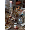 Set 6ks keramická dekorace dýně se třpytkami Pumpkin - Ø 5*7 cm