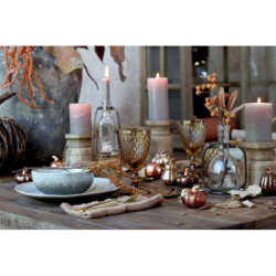 Set 6ks keramická dekorace dýně se třpytkami Pumpkin - Ø 5*7 cm