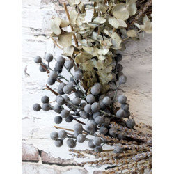 Přírodní věnec s bobulemi levandulí a eucalyptem Fleuria - Ø 35*7 cm