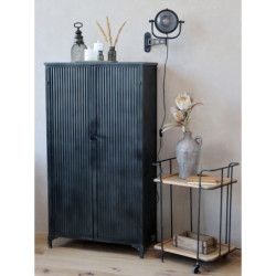 Černá retro nástěnná lampa s patinou Factory - 43*17*33cm/ E27/ 40W