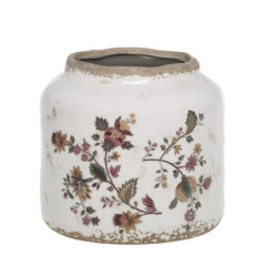 Keramický květináč / váza s květy Nancy - Ø 13*13 cm