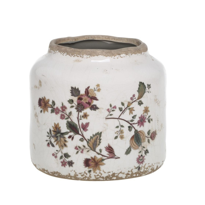 Keramický květináč / váza s květy Nancy - Ø 13*13 cm